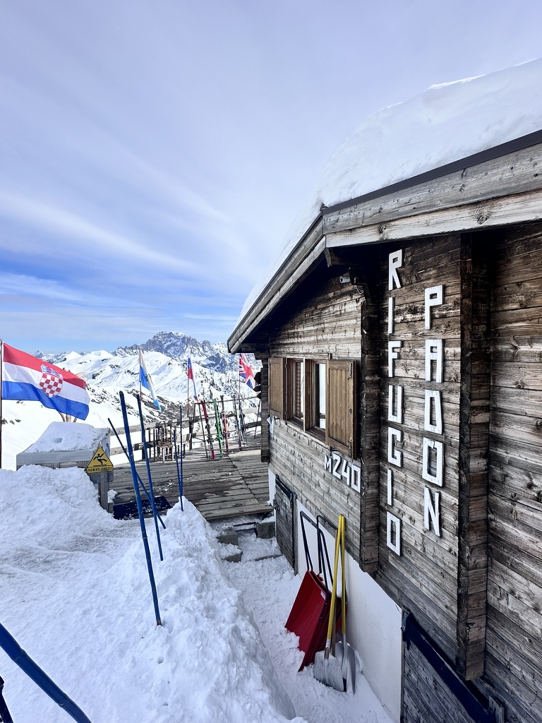 Rifugio Padon, where the Sellaronda and Marmolada part ways